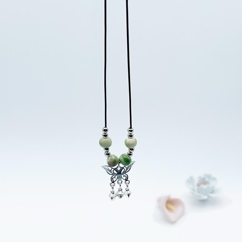 Accessories, Jewelry, Woven Beaded Sweater Chain, Ceramic Necklace, Female Niche Feeling Does Not Fade