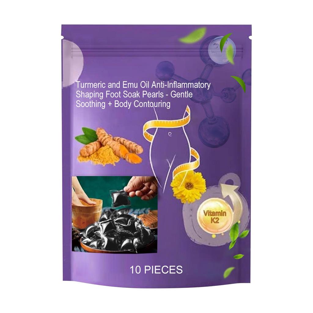 Herbal Body Detoxifying Foot Bath Beads Soothe Feet, Promote Blood Circulation, Improve Varicose Veins,10pcs/30ML