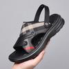 Fashion Men's Sandals Men New Dermis Sandals Quick-drying Comfortable Beach Shoes Gent Summer Fashion Non-slip Slippers Suitable for Me