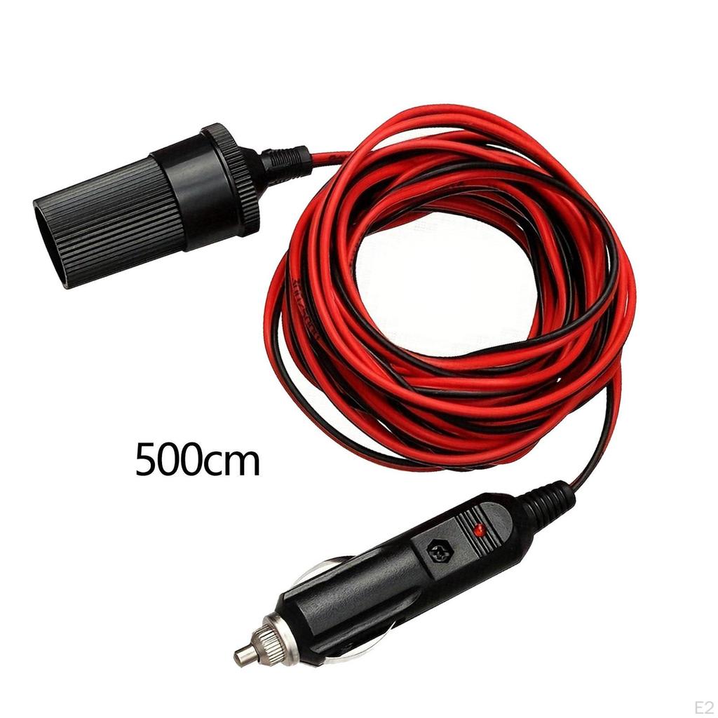 Car Cigarette Lighter Plug Extension Cable Adapter Vehicle Supplies Charger