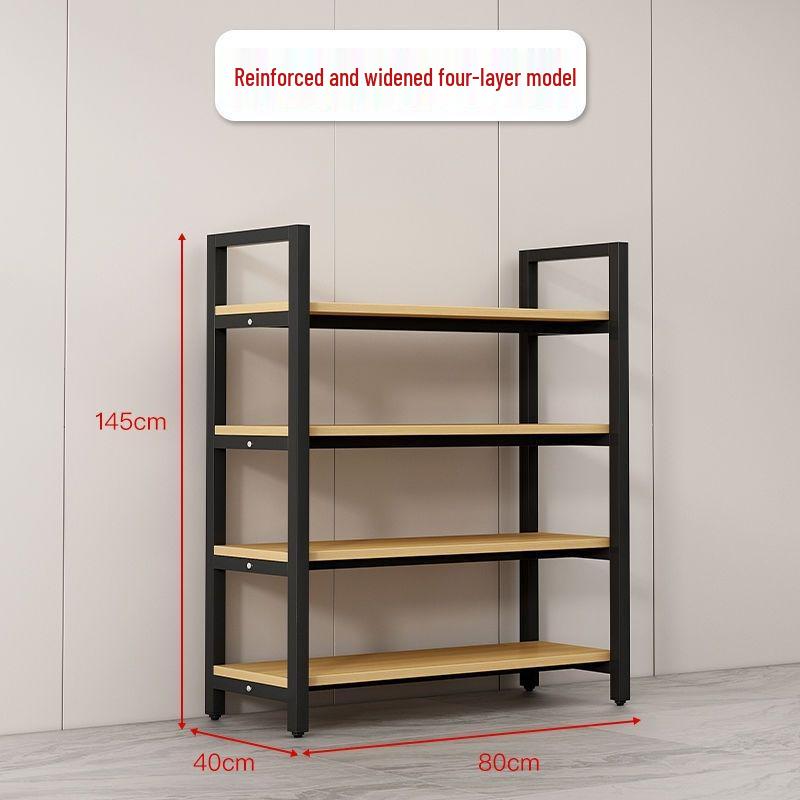 Multilayer Floor Standing Bookshelf and Storage Rack
