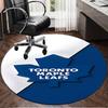 1PC Toronto Leafs Logo Round Rug, Non-slip Chair Mat, Home Decor, Circle Carpet Perfect for Office, Bedroom, Living Room,Christmas gift
