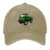 Berretto da baseball verde Unimog Cappello da uomo Borsa da spiaggia Uscita in spiaggia Cappello da pesca Golf Uomo Donna
