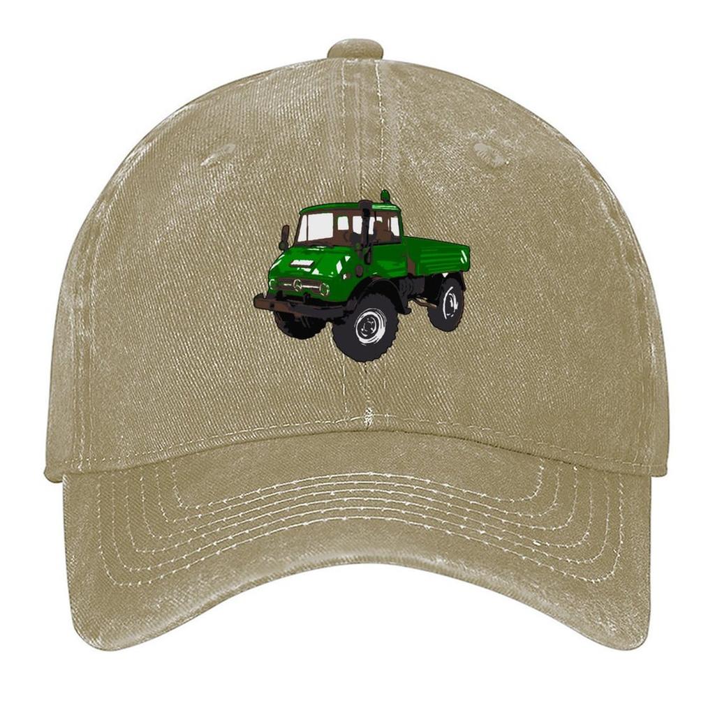Berretto da baseball verde Unimog Cappello da uomo Borsa da spiaggia Uscita in spiaggia Cappello da pesca Golf Uomo Donna