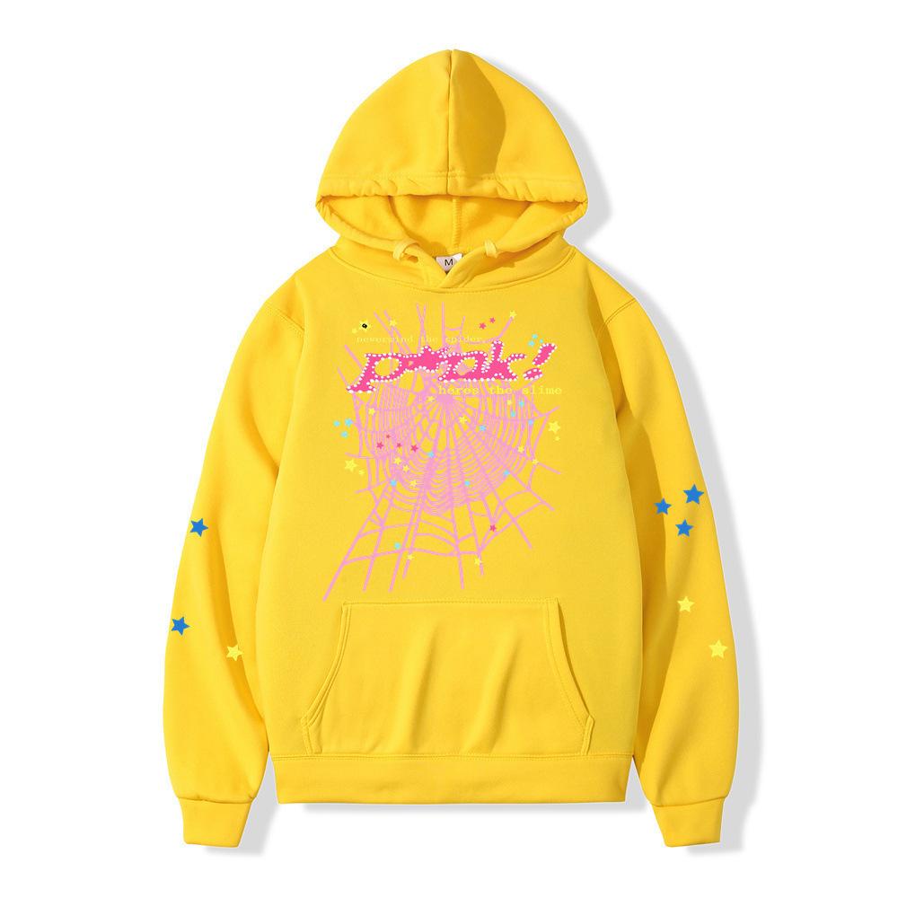 Módna európska a americká trendy značka hip-hopový spevák pavučina 555 párový športový sveter pánska a dámska mikina sveter