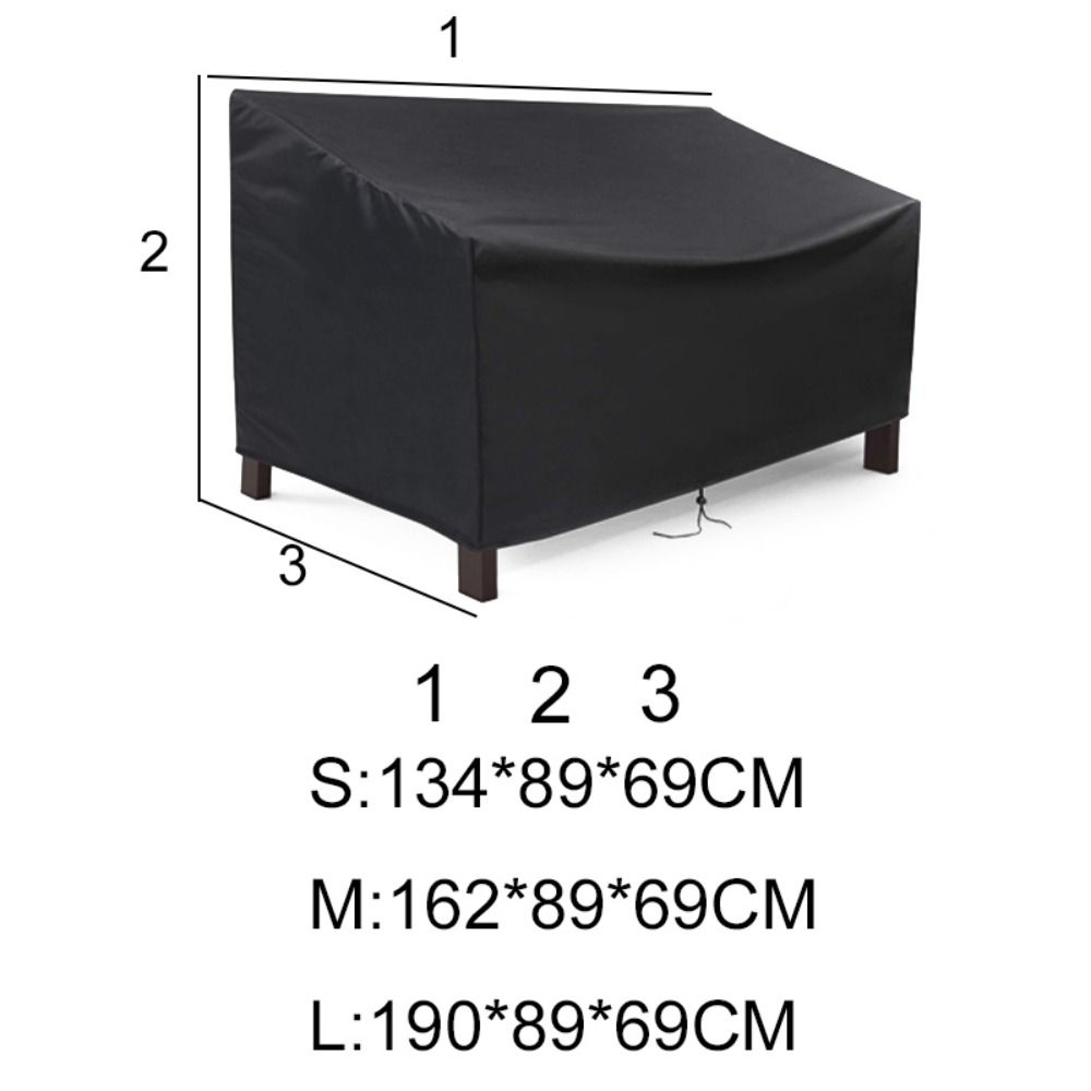 Waterproof Courtyard Bench Cover UV Resistant Seat Protective Cover Garden Sofa Cover  Outdoor