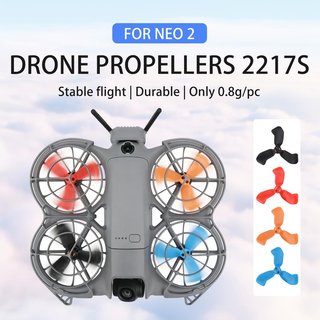 2 Pairs Propeller for DJI NEO 2 Wing Replacement Props Blade Fans With Screwdrivers Spare Parts Quick Release Accessories