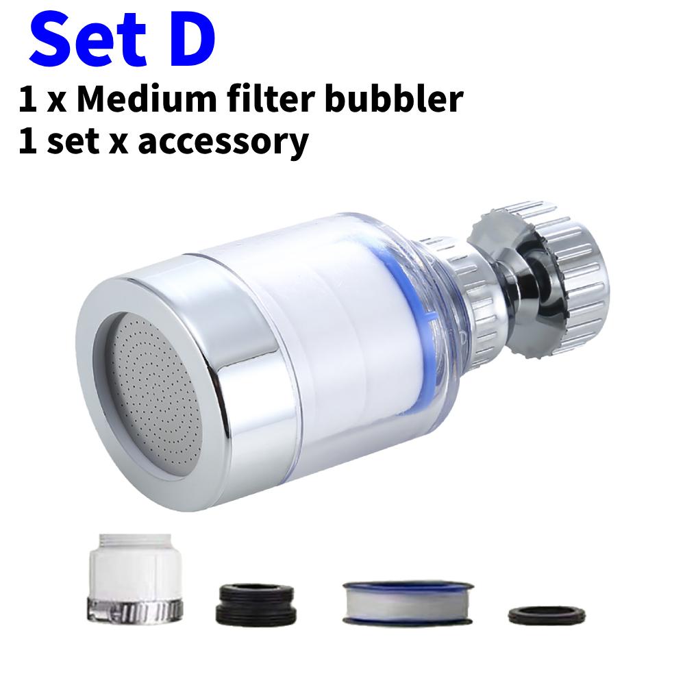 Faucet Filter Element Bubbler Water Filter Purifier For Bathroom Shower PP Cotton Remove Chlorine Heavy Metal For Kitchen Faucet