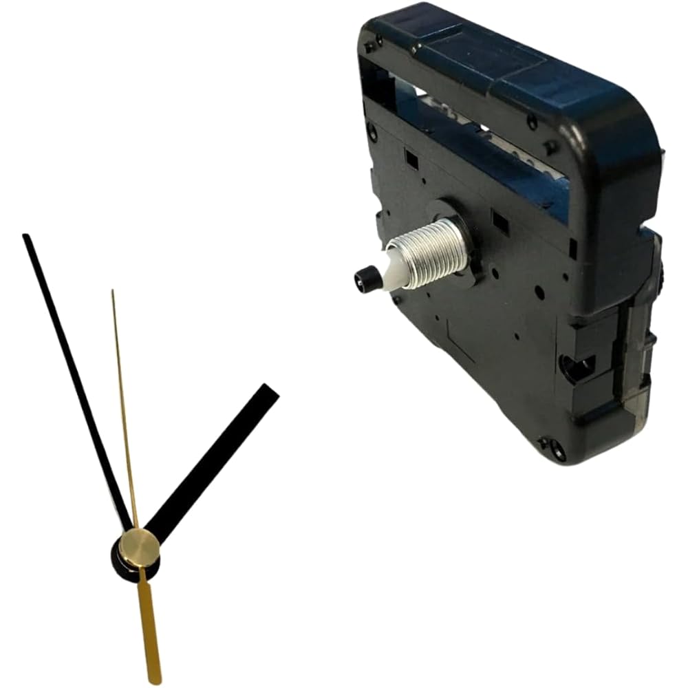 Handmade Clock Movement Shaft and Hand Set Black Q-9 Middle Shaft and Rod Type