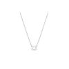 TENNIS Necklace Square Diamond Necklace Women's Silver 5568014