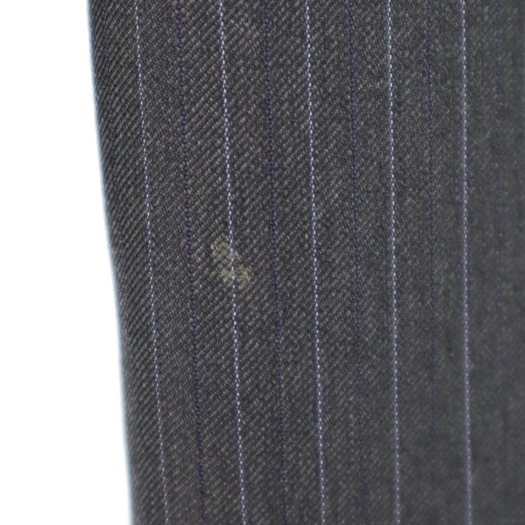 INED Silk Blend Striped Pattern Slacks Pants 11 Gray Women Used