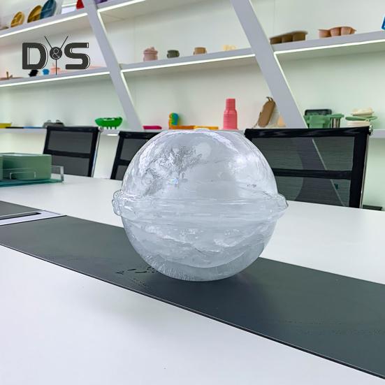 Large Spherical Ice Cube Molds Flexible Silicone Ice Sphere Maker 7.44 Inches Ice Ball Trays for Ice Buckets Camping And Baking