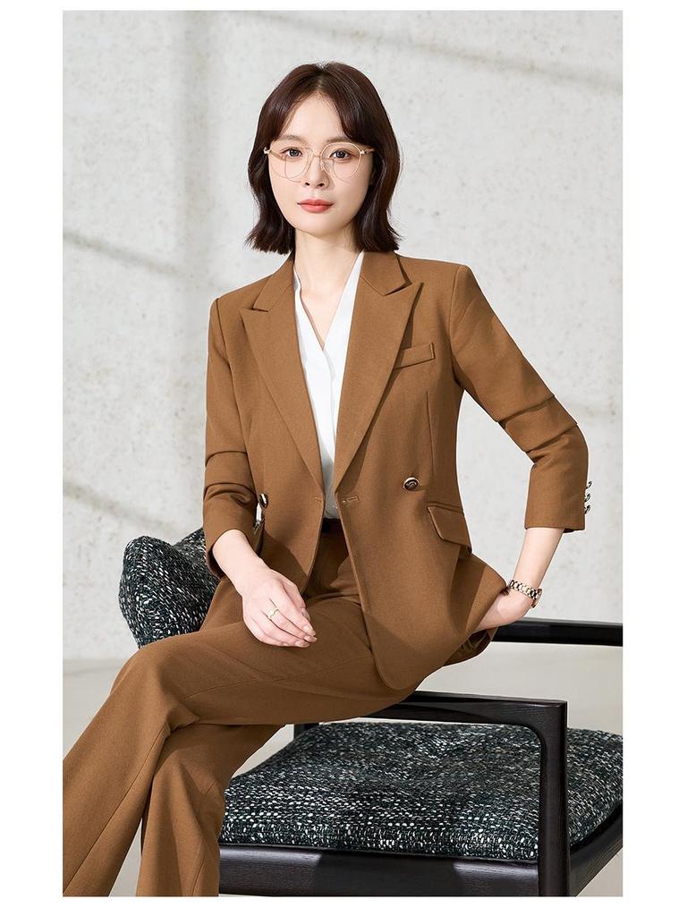 2025 Damen Herbst/Winter Schlaghose Anzug Set - Formelle/Freizeitliche Arbeitskleidung