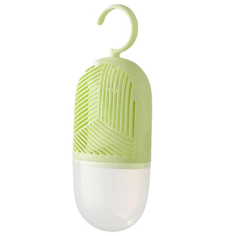 Clothes Dehumidification Box Reusable Hangings Dehumidifier Pack AntiMold with Water Collector&Hook for Wardrobe Closets