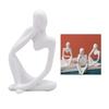 Modern Abstract Statues Sculpture Resin Artistic Thinker Figure Thinking Man Figurines Desktop Decorations Home Office Decor
