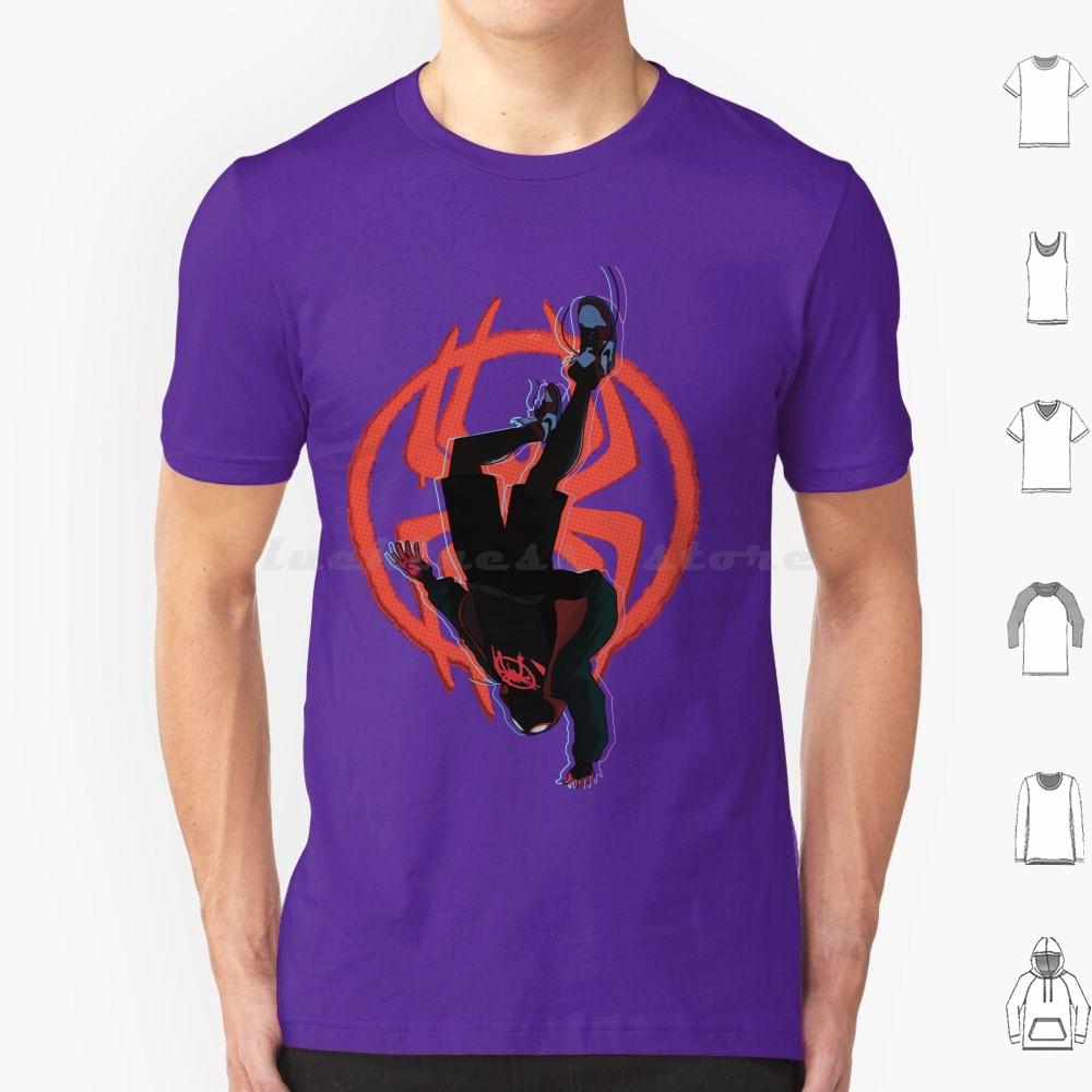 Miles Morales T Shirt 6xl Cotton Cool Tee Miles Morales Into The Spider Verse Across The Spider Verse Animation Cartoon Spider