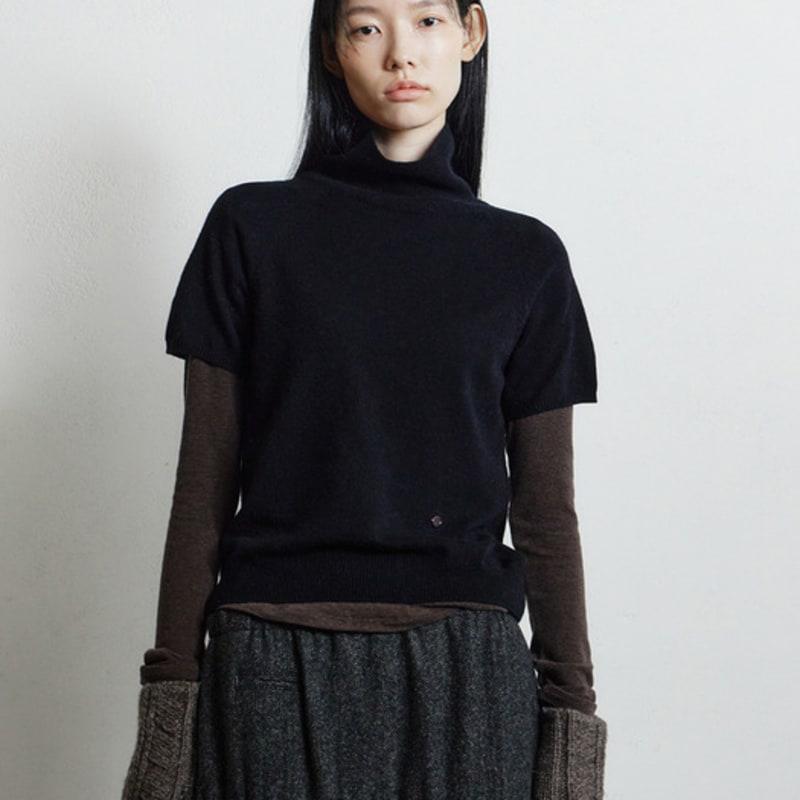 Monochrome hand leaf gloves (brown)