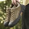 Fashion Non-Slip Man Outdoor Footwear Suede Leather Sneakers Leisure Walk Hiking Shoes Men's Lace Up Shoes Fashion Walking Casual Shoes