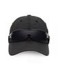 Yualeichi Sunglasses Pocket Ribbed Nylon Ball Cap Running Gorpcore Oversized Ball Cap Urh - C - 008 - Opt - Gbr - Bk