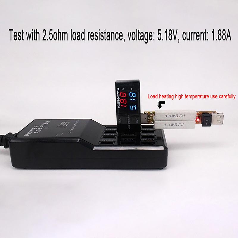 USB Voltage Meters Current Voltage Power Tester Dual Digital Display Volt Amp Meter For Android Phone And IPhones