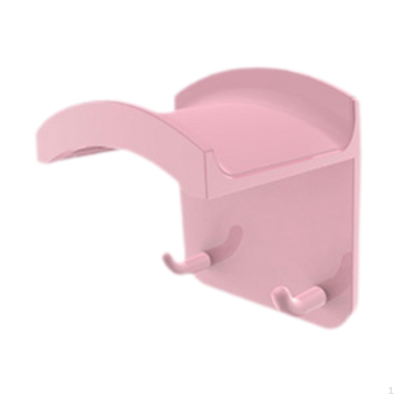 

Держатель для наушников, вешалка для гарнитуры, настенное крепление, многофункциональный органайзер, практичный подарок под столом розовый