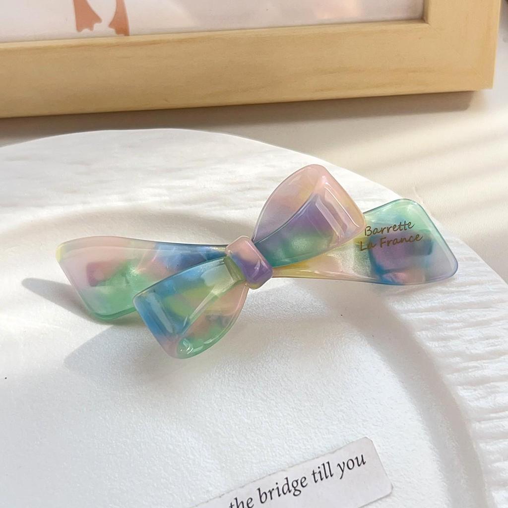 Korean Irregular Bow Duckbill Clip for Women - Versatile French Style Bangs Accessory