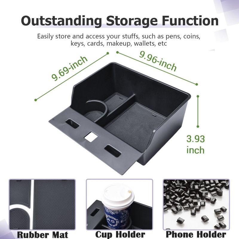 Underseat Storage Organizer Hanging Box Tray for 2015–2025 2026 Ford F150 and 2017–2026 F250 F350 F450 Interior Accessories