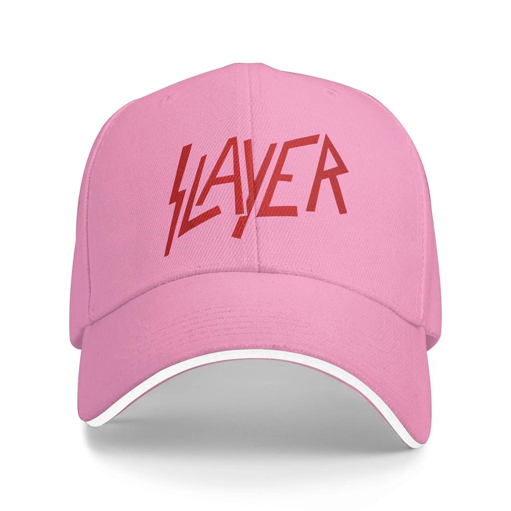 Logo Metal Band 1980s  Trash Metal  Baseball Cap Casual Slayer Sandwich Caps Unisex Style Adjustable Dad Hat Running Golf