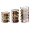 Sealed Multilayer Storage Containers Stackable Spices Box Transparent Leakproof Kitchen Organiser For Salt Pepper