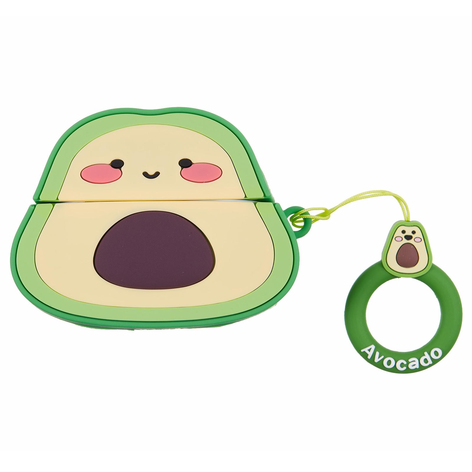 

For Apple AirPods Pro Bluetooth-compatible Earphones Silicone Cover Cartoon Avocado Protective Case A