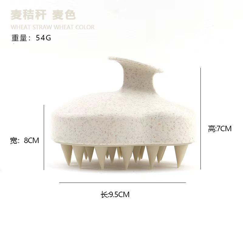 

Silicone Wheat Fiber Anti-Itch Scalp Massage Brush Set for Gentle Detangling & Hair CareMakeup