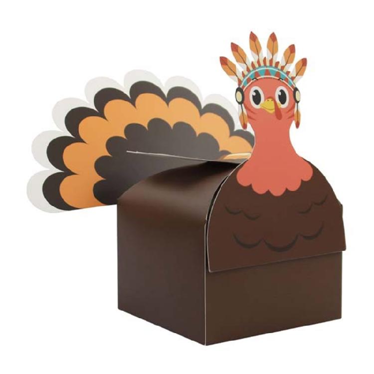 Bulk Thanksgiving Turkey Party Supplies Paper Gift Boxes For Festives Decorations And Family Activities