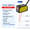 FSD22Square Shape Series High-Precision Analogue Height Thickness Laser Displacement Sensors Measuring Sensor Switch Micro Laser