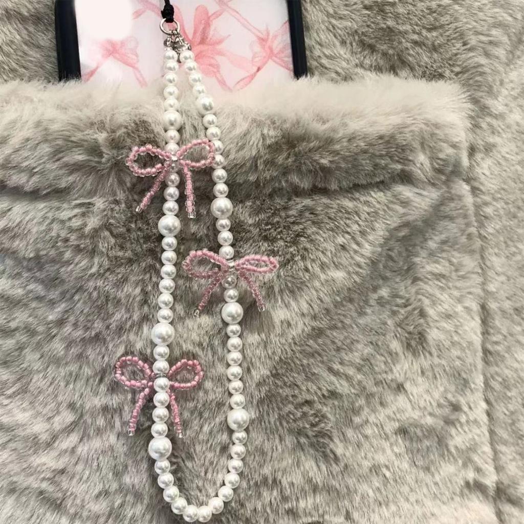 Acryllegierung Perlen Schmetterling Mobile Anhänger Blickfang Schleife Schlüsselanhänger Bunte Handy Dangler Ornament für Frauen