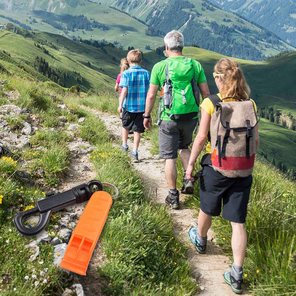 2/6PCS Emergency Whistle Safety Survival Whistle Signal Whistle with Hook Ideal for Outdoor Camping, Hiking, and Trekking