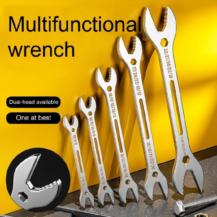 Double Head Wrench 45# Steel Spanner Hand Tool Adjustable Size Ranging For Long Time Use in Various Applications