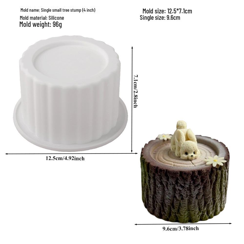 6-Cavity Flower & Heart Silicone Mousse Mold for Chocolate and Cakes