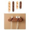 Wood Cable Management Clips Adhesive MultiSlot Organizers for Desk Home Office Auto Slimly Cable Organizers Wire Holders