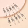 10x Silver Skeleton Halloween Jewelry Making Accessory for DIY Necklace Bracelet