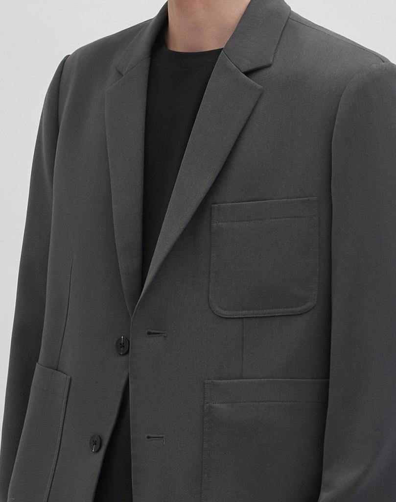 Work On Body Off Ordo Semi-Overfit Two-Button Blazer [Grey]