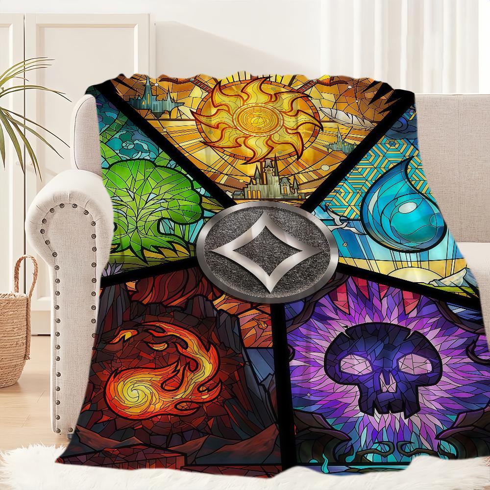 Spiel M-Magic The G-Gathering Decke Decke für Couch Sofa Reisen Zuhause Picknick Flanelldecke Geburtstagsgeschenk Warm Bequem