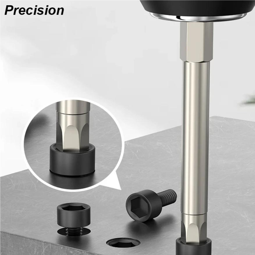 Set Biți Cheie Allen cu Cap Hexagonal Magnetic Metric Imperial Vârf Șurubelniță Mm Inch Sae Adaptor Mașină de Găurit Electric Șurubelniță Unealtă de Mână