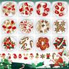 Christmas Nail Charms Lovely Snowman Nails Art Charms Nail Supplies Santa Claus Nails Art Decorations for Women Girls