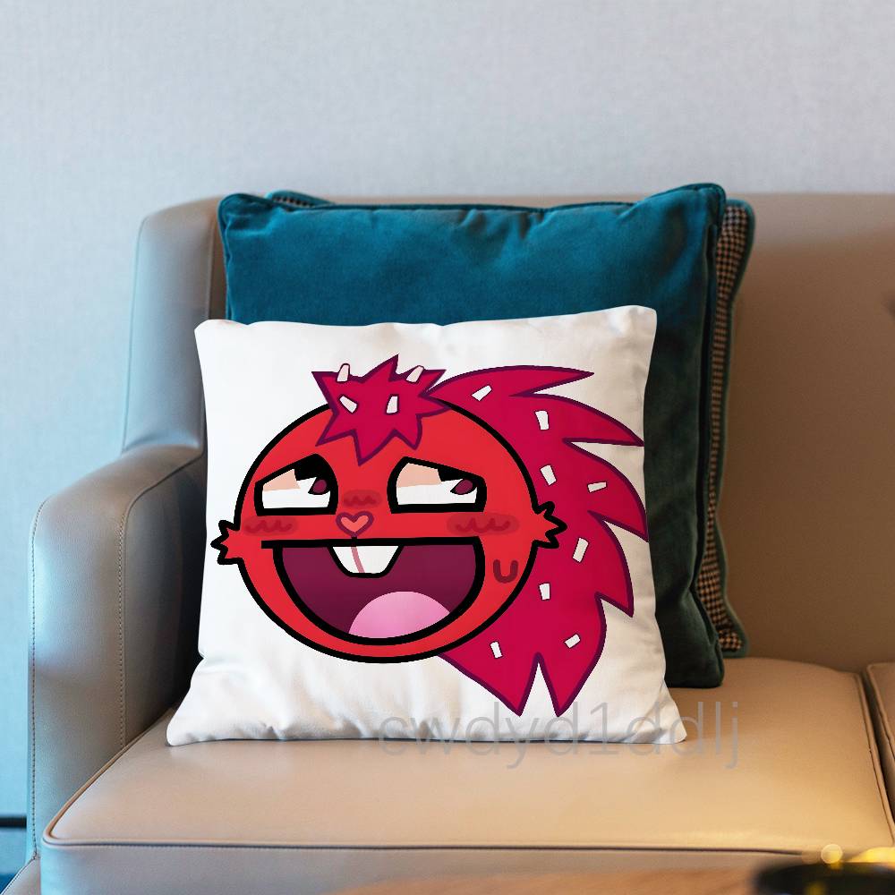 Flaky HTF Happy Tree Friends Pillowcases Cute Funny Pillow Case For Wedding Party Home Decor Comfy Pillow Cover