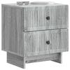 Nightstand Grey Sonoma 43 x 34.5 x 47.5 cm Engineered Wood