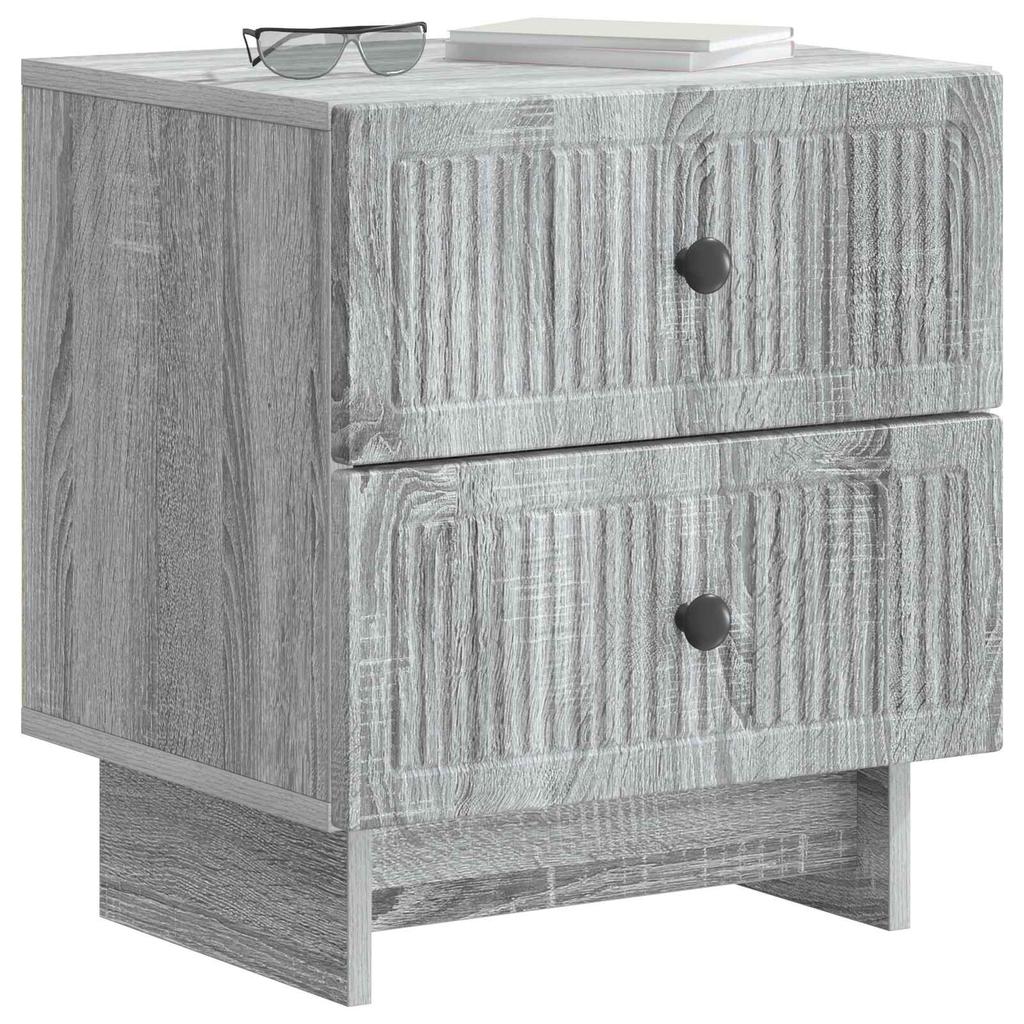 Nightstand Grey Sonoma 43 x 34.5 x 47.5 cm Engineered Wood