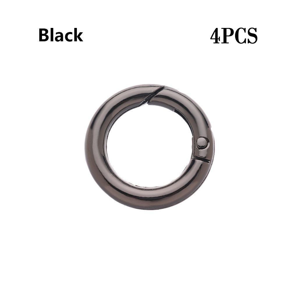 gold silver Zinc Alloy Hooks Round Push Trigger Spring O-Ring Buckles Carabiner Purses Handbags Snap Clasp Clip Bag Belt Buckle