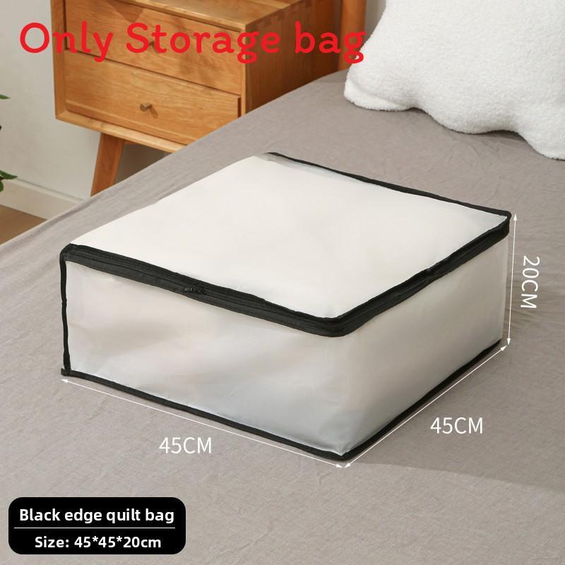 Peva Quilt Storage Bag With Waterproof Dustproof Multipurpose Organizer For Bedroom And Travel