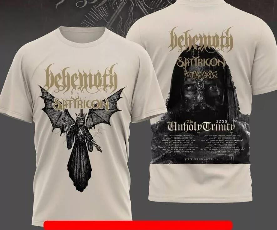 Behemoth Satyricon The Unholy Trinity Tour 2026 Shirt 3D Tshirt hot shirt S