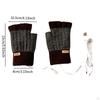 USB Heated Gloves Cold Weather Fingerless for Gaming Computer Work Typing Laptop